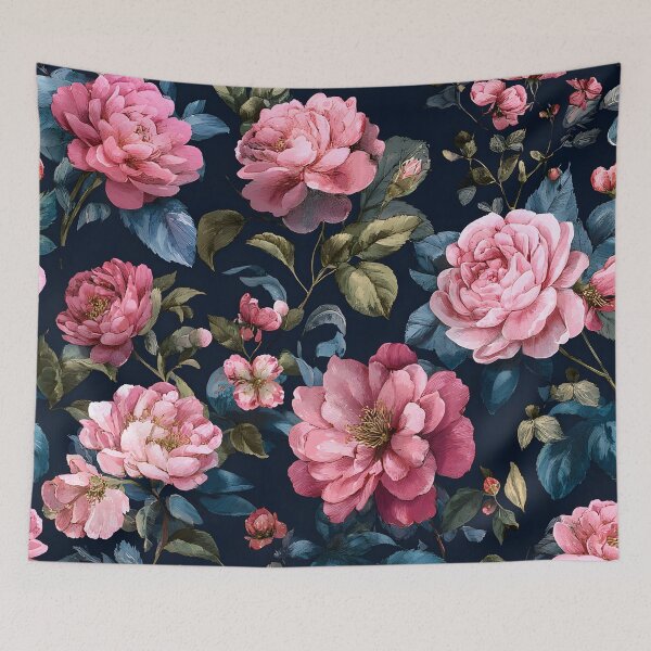 Item preview, Midnight Roses Pattern Vintage Watercolor Romantic Floral designed and sold by GrinGalore.