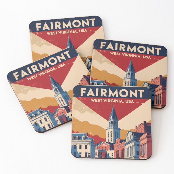 Item preview, Fairmont West Virginia 1950s USA Vintage Travel Tourism designed and sold by TravelersGems.