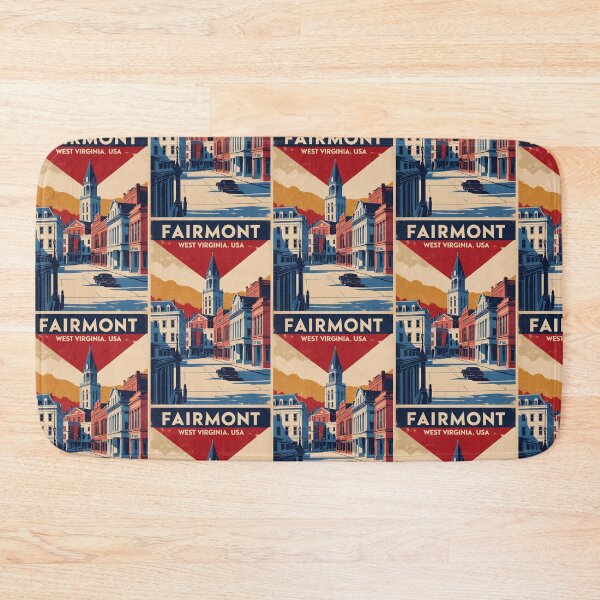 Item preview, Fairmont West Virginia 1950s USA Vintage Travel Tourism designed and sold by TravelersGems.