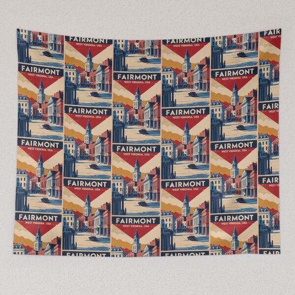 Item preview, Fairmont West Virginia 1950s USA Vintage Travel Tourism designed and sold by TravelersGems.