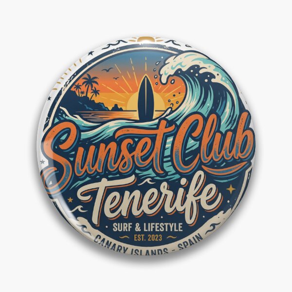 Item preview, Sunset Club Tenerife – Golden Hour Beach Vibes & Spain Island Escape designed and sold by ArtsyExplorer.