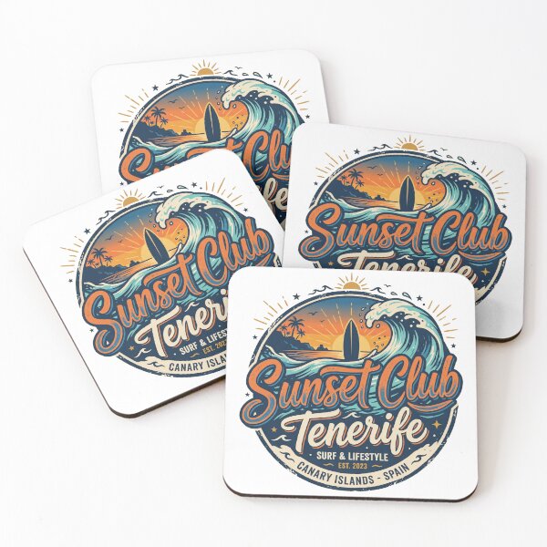 Item preview, Sunset Club Tenerife – Golden Hour Beach Vibes & Spain Island Escape designed and sold by ArtsyExplorer.