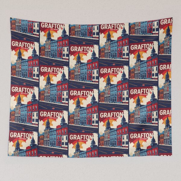 Item preview, Grafton West Virginia 1950s USA Vintage Travel Tourism designed and sold by TravelersGems.