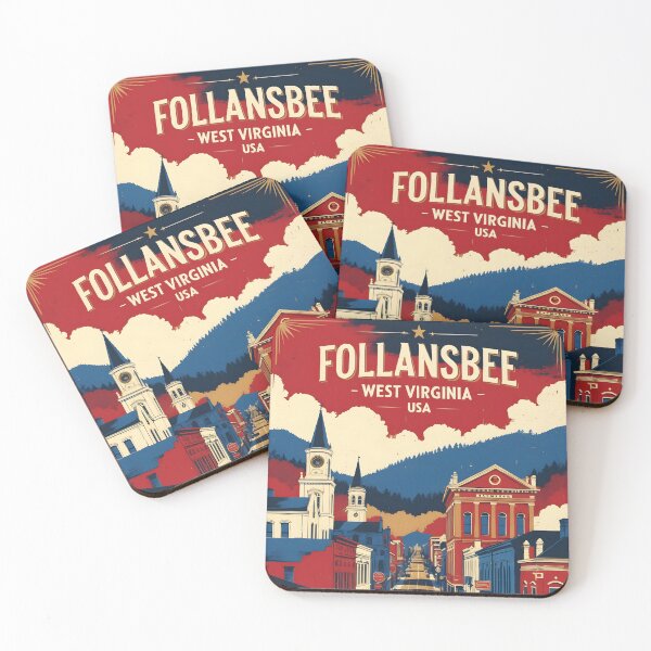 Item preview, Follansbee West Virginia 1950s USA Vintage Travel Tourism designed and sold by TravelersGems.