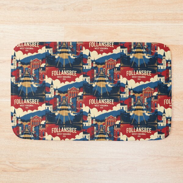 Item preview, Follansbee West Virginia 1950s USA Vintage Travel Tourism designed and sold by TravelersGems.
