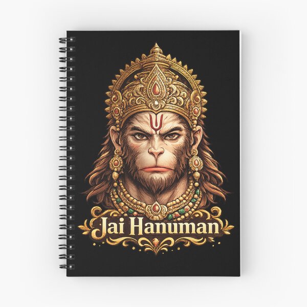 Artikelvorschau, Jai Hanuman – T-Shirt mit dem Gesicht des mächtigen Hindu-Gottes, spiritueller Andachtskunst und indischer Kultur entworfen und verkauft von warlistop.