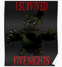 FNAF - I Survived Poster