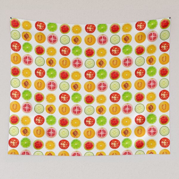 Item preview, Fresh Fruit and vegetable  Slices Assortment designed and sold by PIXEL POP DESIGNS - Beyond the Norm!.