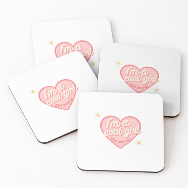 Item preview, I’m a Cool Girl – Girl Power Cute Aesthetic Heart Design designed and sold by PixelVibe Art.