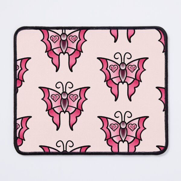 Item preview, Pink Glitter American Traditional Butterfly designed and sold by Tattoosbyem.