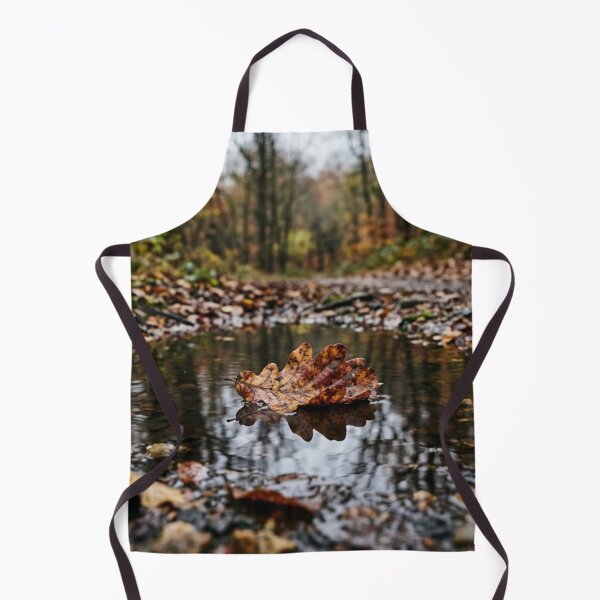 Item preview, Dead leaf floating on a puddle designed and sold by Malisa345.