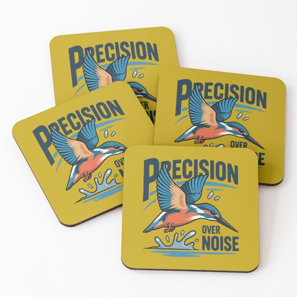 Item preview, Kingfisher Bird – Precision Over Noise, Exotic Bird Diving Graphic Design designed and sold by Max Store.