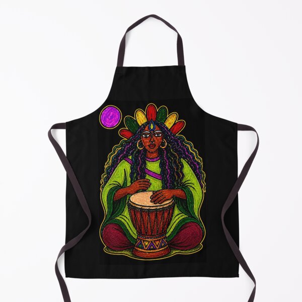 Item preview, Moon Goddess Drummer designed and sold by ZunZunArt.