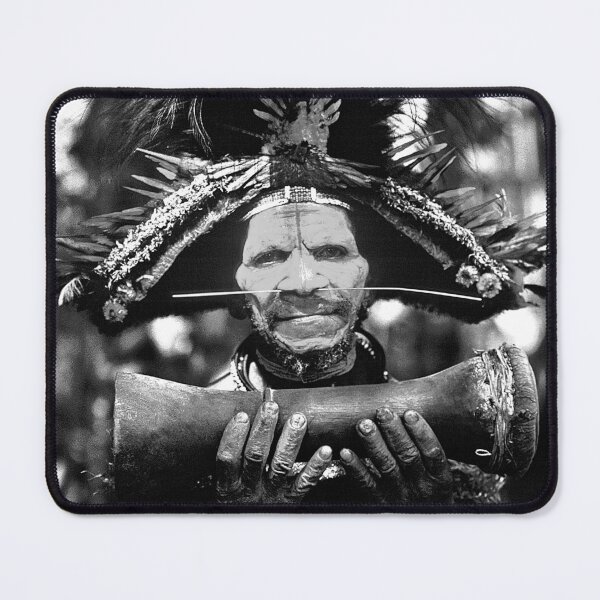 Item preview, Papua New Guinea Villager With Drum Art Photo designed and sold by DEC02.