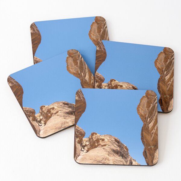 Item preview, Petra Jordan Siq Canyon Rock Walls Blue Sky Photography designed and sold by davelandiaph.