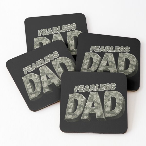 Item preview, Fearless Dad Camo Shirt – Strong Father Military Style Design designed and sold by Silaris Designs.