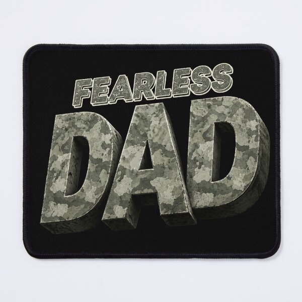 Item preview, Fearless Dad Camo Shirt – Strong Father Military Style Design designed and sold by Silaris Designs.