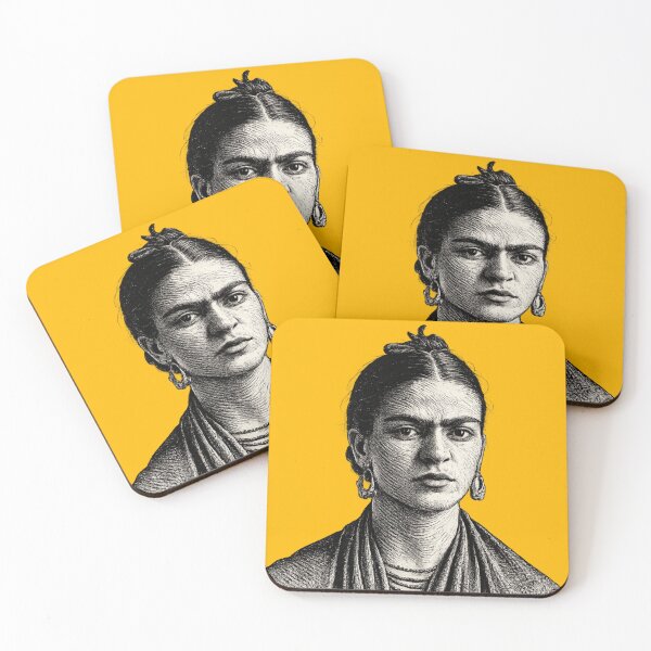 Item preview, Frida Kahlo Portrait with Strong Feminine Expression designed and sold by Analog Aura .
