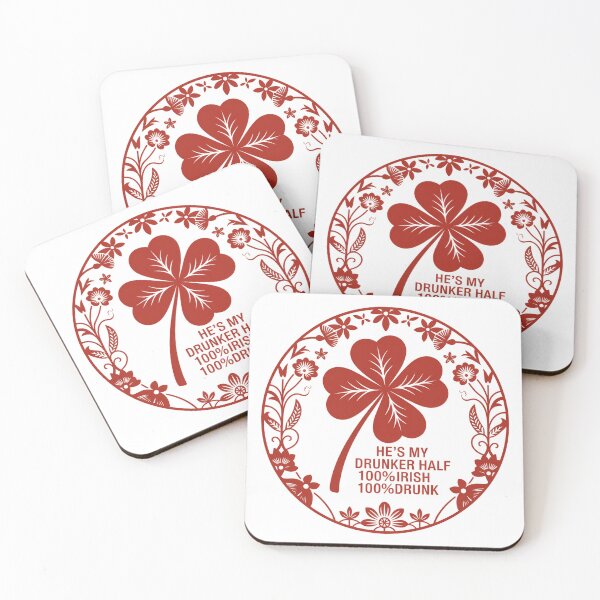 Item preview, Tipsy Four Leaf Clover Chinese Paper Cut Art designed and sold by Bloomkept.