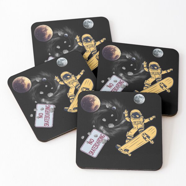 Item preview, Galactic Skater Astronaut Funny Galaxy Illustration designed and sold by area248.