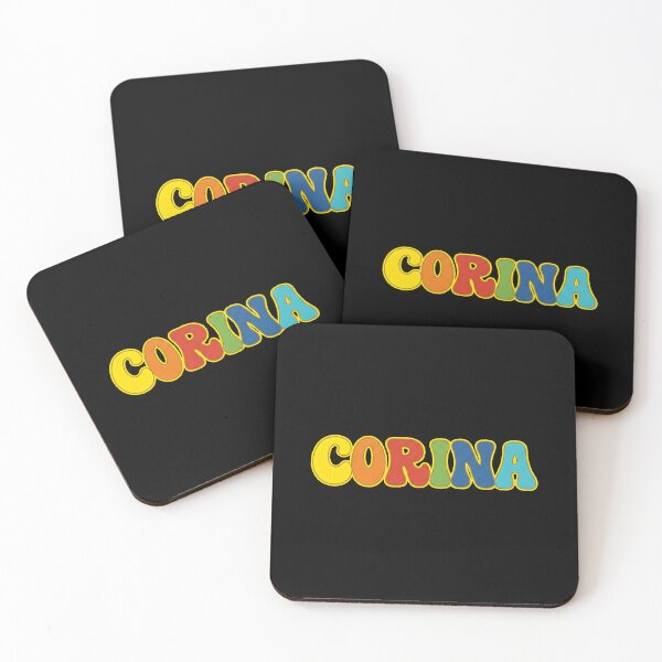 Item preview, ❤️ Corina Personalized Name Wavy Retro Shirt, Coffee Mug, Sticker Gift designed and sold by HelixPedia.