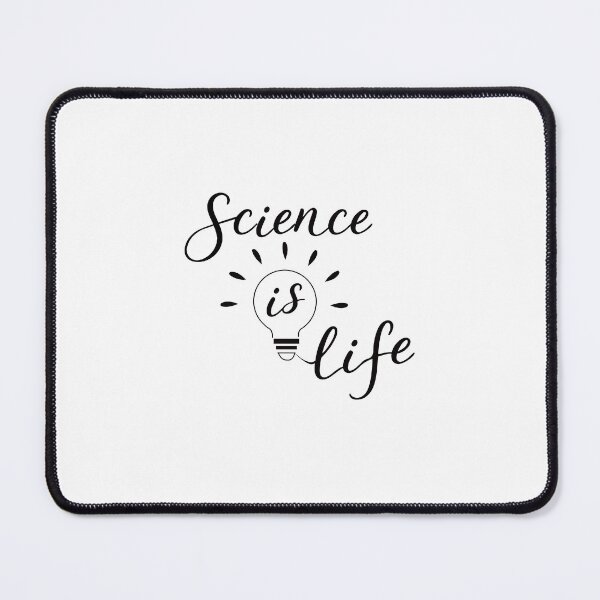 Item preview, Science is Life – Inspirational Typography Design designed and sold by cyj1978store.