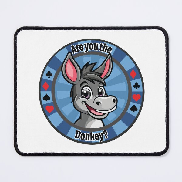 Item preview, Are you the Donkey? Poker Chip - Blue designed and sold by SquishyKitkat.