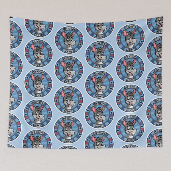 Item preview, Are you the Donkey? Poker Chip - Blue designed and sold by SquishyKitkat.