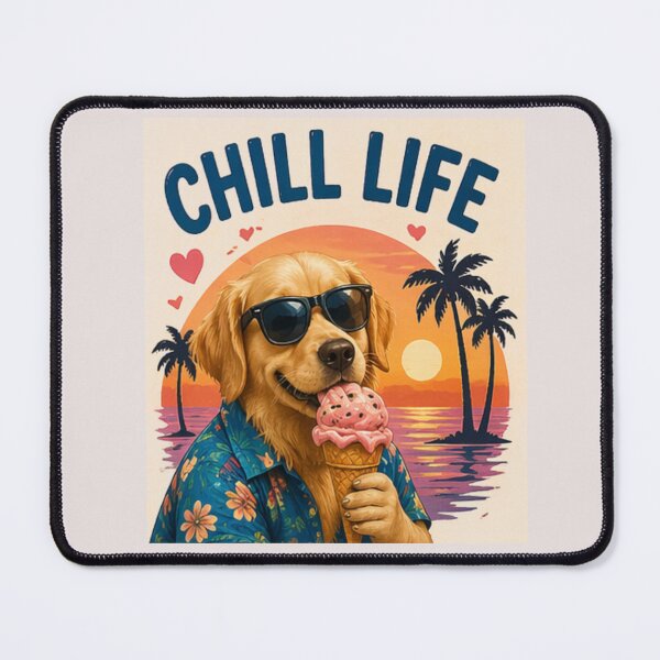 Item preview, Chill Life Dog designed and sold by PoojaArtLab.