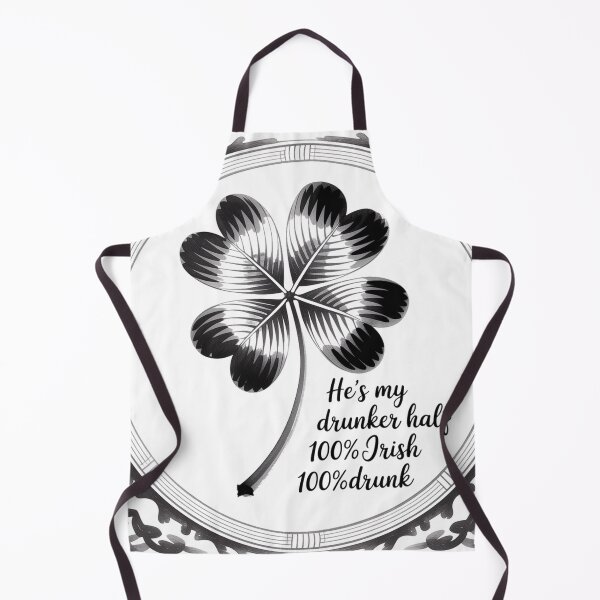 Item preview, Tipsy Four-Leaf Clover in Sumi-e Ink Wash Style designed and sold by Bloomkept.