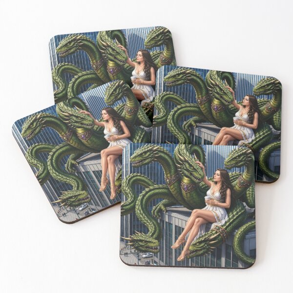 Item preview, Morning Coffee with the Hydra designed and sold by MagicMood Creations.