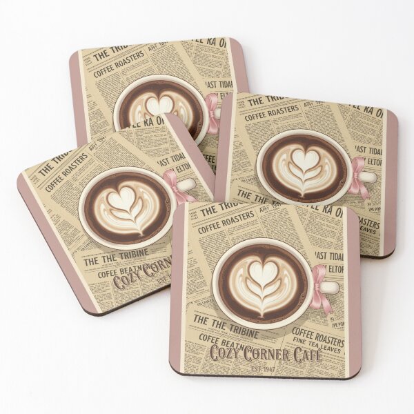 Item preview, Vintage Latte Style Newspaper Retro Artistic Coffee designed and sold by HeyHas.