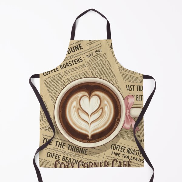 Item preview, Vintage Latte Style Newspaper Retro Artistic Coffee designed and sold by HeyHas.