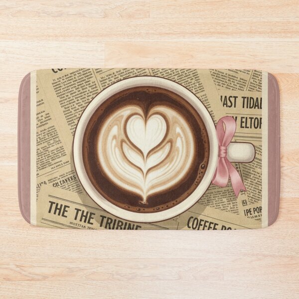 Item preview, Vintage Latte Style Newspaper Retro Artistic Coffee designed and sold by HeyHas.