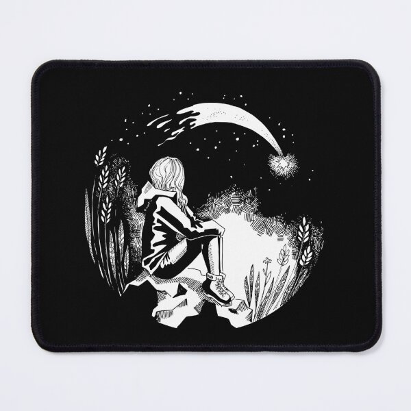 Item preview, A girl watching a comet designed and sold by Ink & Silence by Loraaart.