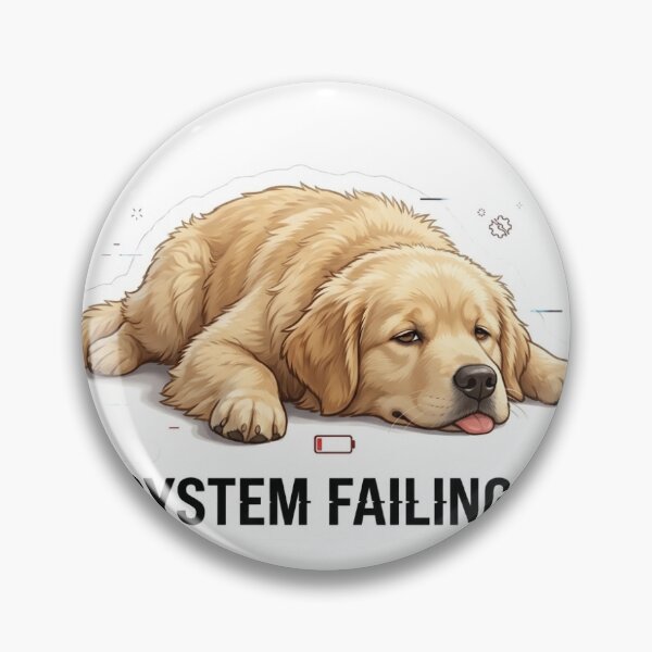 Item preview, Running on 1% – Beige Dog Burnout Sticker designed and sold by wildbest.