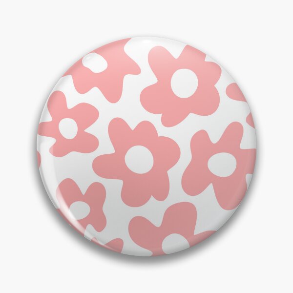 Item preview, Pink Retro Flowers Pattern designed and sold by Jeallan Designs.