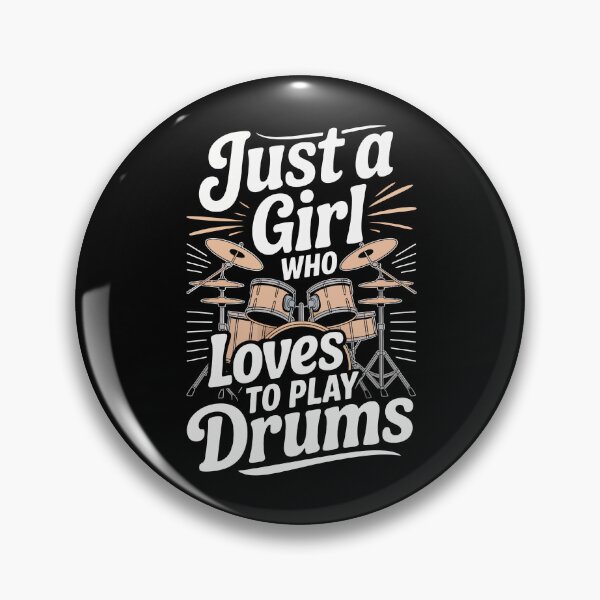 Item preview, Just a Girl Who Loves to Play Drums designed and sold by jkrphoto.