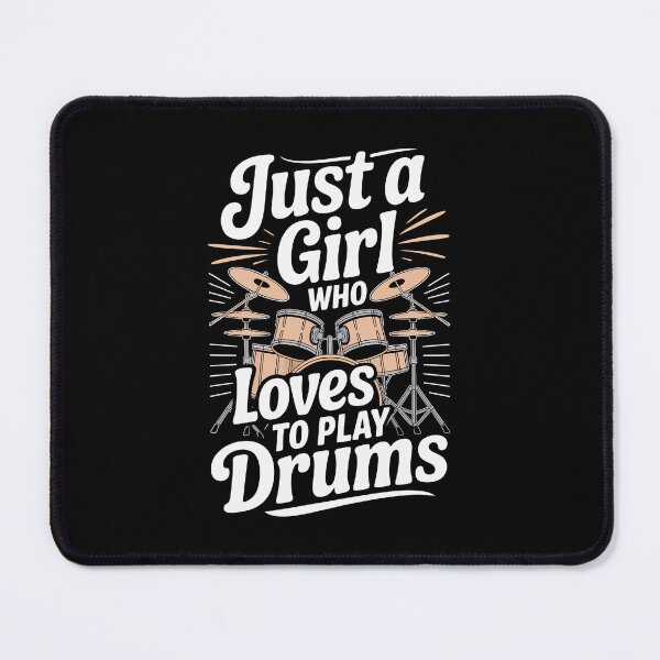 Item preview, Just a Girl Who Loves to Play Drums designed and sold by jkrphoto.
