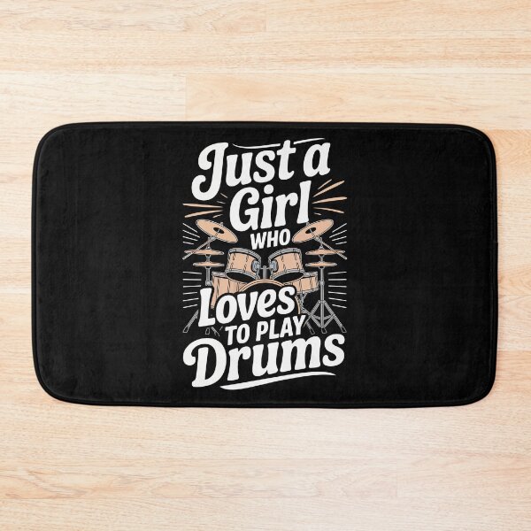 Item preview, Just a Girl Who Loves to Play Drums designed and sold by jkrphoto.