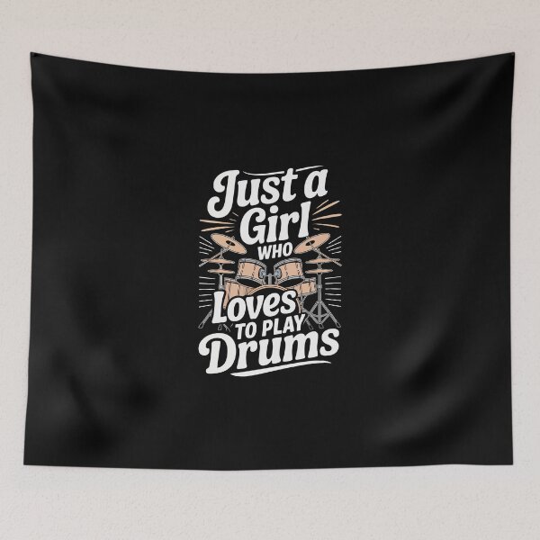 Item preview, Just a Girl Who Loves to Play Drums designed and sold by jkrphoto.