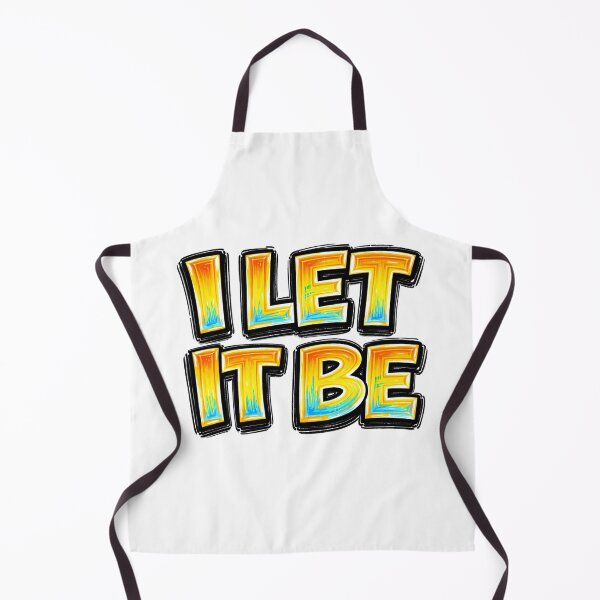 Item preview, I LET IT BE – hand drawn childlike typography designed and sold by Mac Sketches.