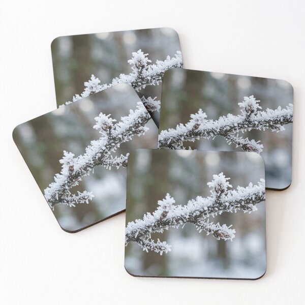 Item preview, Frozen branch covered in thick frost designed and sold by Malisa345.