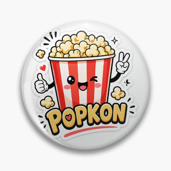 Item preview, Popkon Cute Popcorn Sticker | Funny Kawaii Snack Design | Cartoon Popcorn Bucket designed and sold by Ishratparween11.