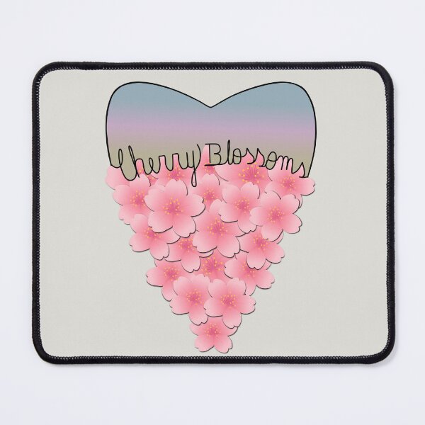 Item preview, Cherry Blossom Flower Heart,Botanical Illustration, Soft Nature Aesthetic designed and sold by BelievingCreate.