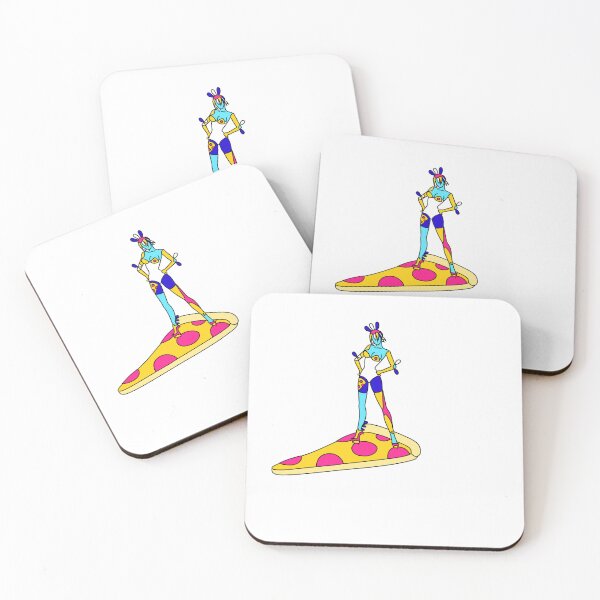 Item preview, Pizza Girl Superwoman Superhero Print designed and sold by Momotopia.