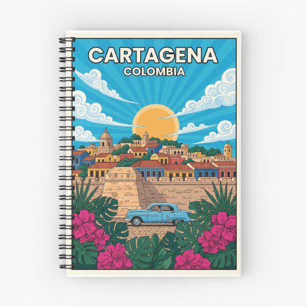 Item preview, Cartagena Colombia Sunset Retro Tourist Poster designed and sold by HeyHas.
