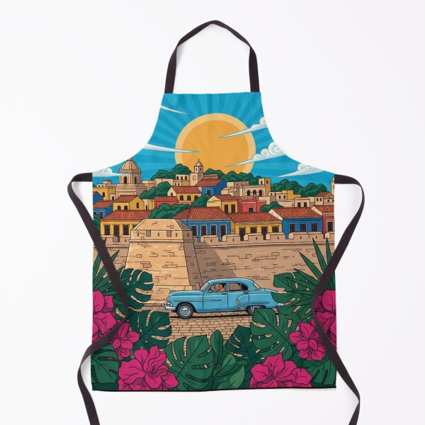 Item preview, Cartagena Colombia Sunset Retro Tourist Poster designed and sold by HeyHas.