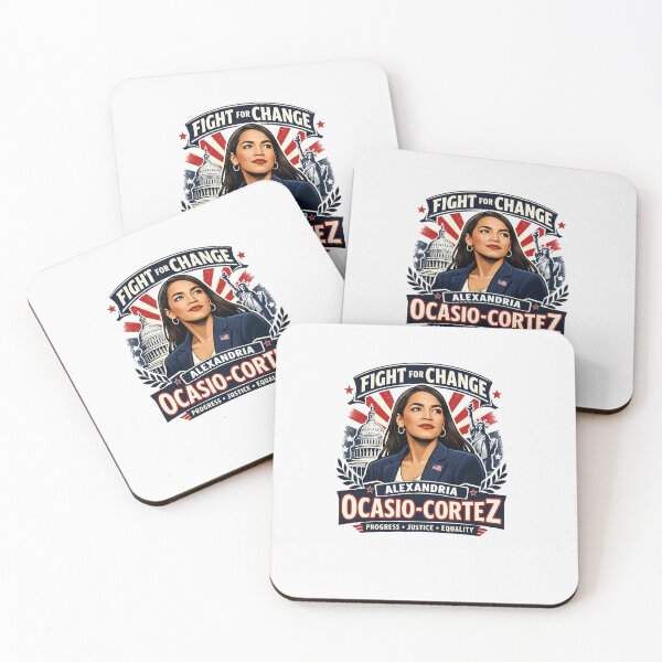 Item preview, Fight for Change Alexandria Ocasio-Cortez Progress Justice Equality designed and sold by Owcomm.