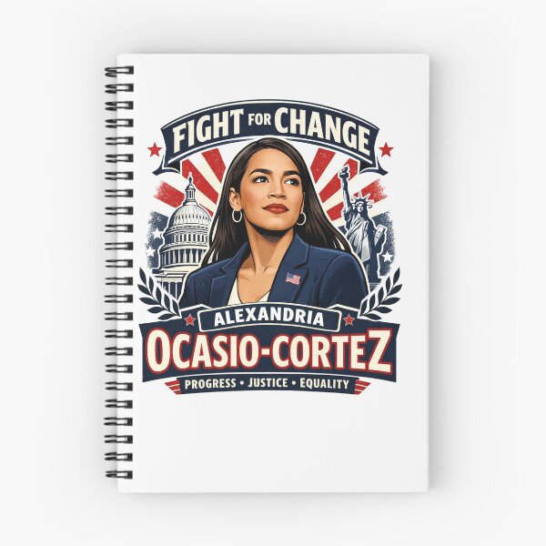 Item preview, Fight for Change Alexandria Ocasio-Cortez Progress Justice Equality designed and sold by Owcomm.
